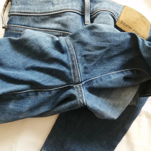 Aritzia Denim Forum Nico Mid Rise Skinny Crop Jeans in Medium Lagoon 24 - Picture 10 of 16